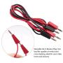Micsoa Multimeter Leads, Electrical Test Lead Kit - Banana to Alligator Clips, Banana to Banana Plugs, Banana to Plounger Mini Hooks Multimeter Leads Set（3 Pair）
