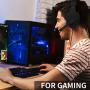 NUBWO U3 3.5mm Gaming Headset for PC, PS4, Laptop, Xbox One, Mac, iPad, Nintendo Switch Games, Computer Game Gamer Over Ear Flexible Microphone Volume Control with Mic