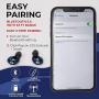 Raycon E25 Everyday Wireless Earbuds Bluetooth Headphones - Bluetooth 5.0 Bluetooth Earbuds Stereo Sound in-Ear Bluetooth Headset True Wireless Earbuds 24 Hours Playtime and Built-in Microphone Blue