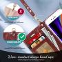 FYY Case for iPhone 7/8/SE 2020, Luxury PU Leather Wallet Phone Case with Card Holder Flip Cover for iPhone 7/iPhone 8/iPhone SE 2020 (2nd Gen) 4.7 inch - Dark Brown