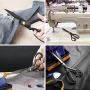BIHRTC 9 Inch Fabric Dressmaking Scissors Sewing Embroidery Shears Scissors for Professional Tailors Dressmakers Office Scissors for Cutting Fabric Leather Paper Heavy Duty Scissor with Tape Measure
