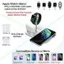 BNCHI Wireless Charger, 3 in 1 Fast Charging Station Compatible with Apple iWatch Series 6/5/4/3/2/1,AirPods,iPhone 11 Series/SE (2020)/XS MAX/XR/XS/X/8/8 Plus(Silver)