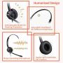 Beebang Office Telephone Headset RJ9 Jack with Pro Noise Canceling Microphone and Mute Switch Controls for Plantronics Jabra Mitel Nortel Shoretel Aastra Avaya Alcatel Landline Phones