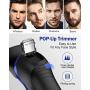 OriHea Electric Shaver for Men 3D Rechargeable Rotary Razors Beard Trimmer Face Shavers 100% Waterproof IPX7 Wet & Dry Cordless with Pop-up Trimmer and Protective Case - Blue