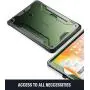 Poetic Revolution Series Case for iPad 10.2 7th Generation 2019 / 8th Generation 2020 Case, Full-Body Rugged Shockproof Protective Cover with Kickstand and Built-in-Screen Protector, Metallic Green