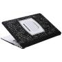 Laptop Hard Case MacBook Air 13 inch Case A1369 A1466 Composition Notebook Cover (Old Version 2010-2017) with Silicone Keyboard Cover and Dust Brush-Notebook-Black