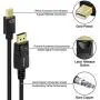 Moread Mini DisplayPort to DisplayPort Cable, 6 Feet, Gold-Plated Thunderbolt to DisplayPort (4K@60Hz, 2K@144Hz) Mini DP to DP Display Cable - Black