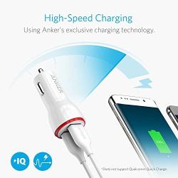 Anker 24W Dual USB Car Charger, PowerDrive 2 for iPhone X / 8/7 / 6s / Plus, iPad Pro/Air 2 / Mini, Note 5/4, LG, Nexus, HTC, and More