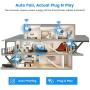【Floodlight & Siren Alarm】Wireless Security Camera System, Billtree 3MP Ultra-HD 8CH NVR with 2TB Hard Drive, 4Pcs 3MP WiFi Surveillance Cameras with AI Human Detection,2 Way Audio, Color Night Vision