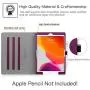 Fintie Case for iPad 10.2 Inch - [Corner Protection] Multi-Angle Viewing Folio Stand Cover with Pocket, Pencil Holder, Auto Wake/Sleep for iPad 8th / 7th Generation, Purple