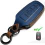 Dedicated Car Key Fob Cover, Suit for Keyless Control for 2017-2020 RAV4 Camry Corolla C-HR Highlander Tacoma Highlander 4Runner Tundra Prius etc (A Style, Blue) … …