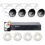 AIHOWS 5Mp PoE Home Security Camera System with 4 IP Surveillance Cameras, 8CH H.265 NVR Home Surveillance Video System Cover 2TB HDD for 24/7 Sound & Video Recording