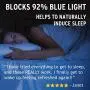 Blue Light Blocking Glasses - Fits over Reading glasses - SLEEP BETTER at Night - Orange Anti Glare lens to Reduce Insomnia, Migraine, Eye Strain – Blue Filter Computer Glasses for Men, Women, Gaming