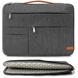 KINGSLONG 15 15.6 Inch Laptop Sleeve Case Bag, Slim Lightweight Laptop Computer Notebook Ultrabooks Carrying Case Handbag Cover for Men Women Fit for Acer Asus Dell Lenovo HP Toshiba ect, Gray