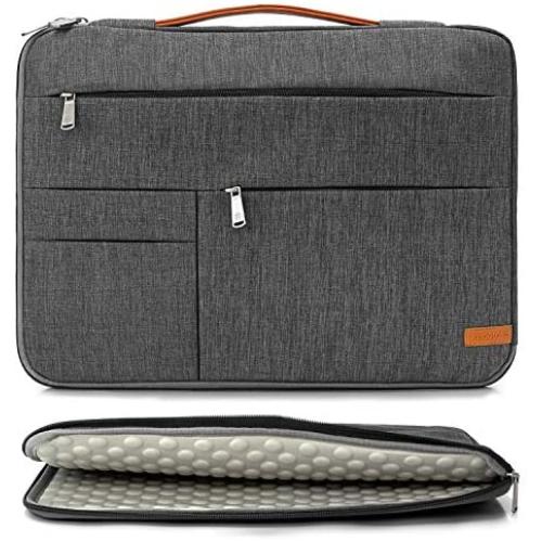 KINGSLONG 15 15.6 Inch Laptop Sleeve Case Bag, Slim Lightweight Laptop Computer Notebook Ultrabooks Carrying Case Handbag Cover for Men Women Fit for Acer Asus Dell Lenovo HP Toshiba ect, Gray