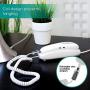 Power Gear Coiled Telephone Cord, 12 Feet, Phone Cord works with All Corded Landline Phones, for Use in Home or Office, White, 27640
