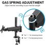 MOUNTUP Single Monitor Mount, Height Adjustable Gas Spring Monitor Arm Desk Mount for 17-32 Inch Computer Screens, Swivel Monitor Stand Holds 2.2-17.6 lbs, Fits VESA 75x75mm & 100x100mm