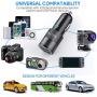 IWAVION Car Charger Compatible with iPhone 11 Pro Max/11/XS Max/XS/XR/X/8/7 Plus/7/6S/6/5S/5C/SE/5,iPad Pro/Air/Mini, with 3ft Charging Cable, Quick Charger 3.0&2.4A Dual Fast USB Car Charger Adapter