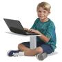 ECR4Kids - ELR-15810-LG The Surf Portable Lap Desk, Flexible Seating for Homeschool and Classrooms, One-Piece Writing Table for Kids, Teens and Adults, GREENGUARD [Gold] Certified, Light Grey