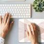 Oriday Gaming Mouse Pad Inspirational Quote Mouse Pad Motivational Quotes for Work (Triangle on Marble)