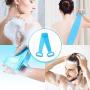 Lsnisni Silicone Bath Body Brush, Body Back Scrubber with Handles for Shower, Extra Long Lengthen 30 inches, Dual-Side Comfortable Massage for Shower