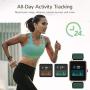 Letsfit Smart Watch, Fitness Tracker with Heart Rate Monitor, Activity Tracker with 1.3 Inch Touch Screen, IP68 Waterproof Pedometer Smartwatch with Sleep Monitor, Step Counter for Women and Men