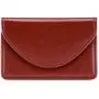 FYY Handmade Premium PU Leather Business Name Card Case Universal Card Holder with Magnetic Closure (Hold 30 pics of Cards) Brown