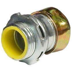 Morris Products 14980 EMT Rain Tight Compression Connector, Insulated Throat, Steel, 1/2'' Trade Size
