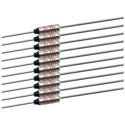 TOTOT 10pcs SF70E-73 Degree Metal Thermal Cutoffs Thermal Fuse 10A 250V for Motor Transformer Electric Industrial Home Appliance