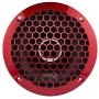 DS18 PRO-ZT6 6.5-Inch 2 Way Pro Audio Midrange Speakers with Built-in Bullet Tweeter, 4-Ohms, 450W Max, 225W RMS - Red Metal Mesh Grill Included (1 Speaker)