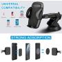 BTMAGIC Car Phone Mount, Dashboard Car Phone Holder, Ultimate Hands-Free Phone Holder for Car Dashboard, Washable Super Suction Cup (Black2)