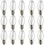 Scentsy Bulb, 15 Pack Light Bulbs for Plug-in Nightlight Warmer Wax Diffuser & Candle Warmers, E12 Candelabra Base Long Life Incandescent Bulbs, 120 Volt - Dimmable - Warm White - C7 Shape (15)