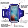 TRIBE Water Resistant Cell Phone Armband Case for iPhone 11, 11 Pro, 11 Pro Max, X, Xs, Xs Max, Xr, 8, 7, 6, Plus Sizes, Galaxy S10, S9, S8, S7, Plus Sizes and More! Adjustable Elastic Band & Key Slot