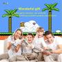Heithen Classic Mini NES Retro Console, AV Output Game Console Built-in 620 Games with 2 Classic Controllers (Gray)