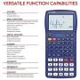 Scientific Calculator with Graphic Functions - Multiple Modes with Intuitive Interface - Perfect for Beginner and Advanced Courses, High School or College (Blue)