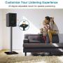PERLESMITH Universal Floor Speaker Stands 26 Inch for Surround Sound, Klipsch, Sony, Edifier, Yamaha, Polk & Other Bookshelf Speakers Weight up to 22lbs - 1 Pair