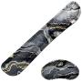 HAOCOO Ergonomic Keyboard Wrist Rest Pad and Mouse Pad Wrist Support Set with Non-Slip Backing Memory Form-Filled, Easy-Typing and Pain Relief for Gaming Office Computer Laptop(Black Gary Mix Marble)