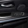 HXD Carbon Fiber Door Window Lift Switch Button Armrest Panel Frame Trim Cover Case Cap for BMW 3 Series 5th E90 E92 E93 2005-2012 (35.8cm with auto Folding Button, Classic)