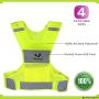 Reflective Vest for Running or Cycling (Women and Men, with Pocket, Gear for Jogging, Biking, Motorcycle, Walking)