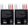 ENERWAVE Z-Wave Plus Dual Relay Module, Hidden Smart Switch, Single Pole, 120-277VAC, 10A Per Relay, Neutral Wire Required, ZWN-RSM2-PLUS, Black, 2-Pack (New Version)