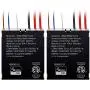 ENERWAVE Z-Wave Plus Dual Relay Module, Hidden Smart Switch, Single Pole, 120-277VAC, 10A Per Relay, Neutral Wire Required, ZWN-RSM2-PLUS, Black, 2-Pack (New Version)