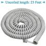 SHONCO 2 Pack White Coiled Telephone Handset Cord 23 Ft Uncoiled / 3 ft Coiled Landline Telephone Accessory