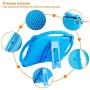 TopEsct Kids Case for iPad Mini 5 4 3 2 1,Silicone Childproof for All Kinds of iPad Mini, Built-in Handle Stand, Comes with a Strap. (Blue)