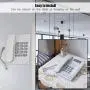 Corded Telephone Wired Desktop Wall Mount Telephone Landline Phone for Home Hotel Office
