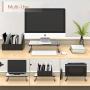 Monitor Stand Riser with Vented Metal for Computer, Laptop, iMac, PC, Printer, Notebook and All Flat Screen Display, PUTORSEN 14.5 Desktop Ergonomic Platform with Non-Skid Rubber 4 Inch Height