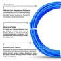 Tailonz Pneumatic Air Line 1/4 inch od Blue Pneumatic Nylon Tube 32.8ft Air Brake Tubing Nylon Hose