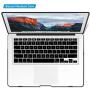 IBENZER MacBook Air 11 Inch Case Model A1370 A1465, Soft Touch Plastic Hard Shell Case Bundle with Keyboard Cover for Apple Laptop Mac Air 11, Black, A11BK+1 F