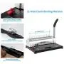 Binding Machine, 21-Holes, 450 Sheets, Comb Binding Machine with Starter Kit 100 PCS 3/8 Comb Binding Spines, Comb Binding Machine Perfect for Letter Size, A4, A5 or Smaller Sizes Office Documents