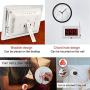 Wireless Calling System Restaurant Pager System Customers Patient Caregiver Alert Smart Calling Button for Hospital Church Cafe Nurse Call System with 1 Display Receiver