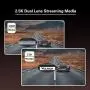 WOLFBOX 12'' 2.5K Mirror Dash Cam with Full Touch Screen, Front and Rear Dual Dash Camera for Cars, Waterproof Backup Camera Rear View Mirror Camera, Sony Sensor, Night Vision, Parking Assistance, GPS
